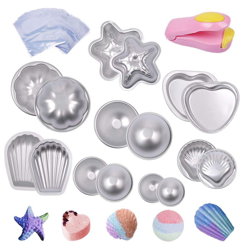 Bath Bomb Mold - โลหะ Bath Bomb ชุดแม่พิมพ์ Fizzies สบู่ระเบิดช็อกโกแลต