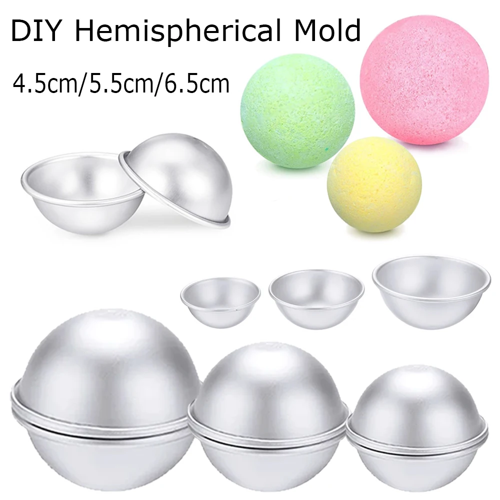 Bath Bomb Mold - แม่พิมพ์ทำบาธบอมบ์ทรงกลม 6-24 ชิ้น, ชุดทำสบู่ทรงกลมพร้อมครึ่งทรงกลม 2 ชิ้น,