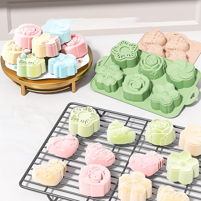 แม่พิมพ์ซิลิโคนรูปดอกไม้ SU, 6 - Bath Bomb Mold บทวิจารณ์และราคา