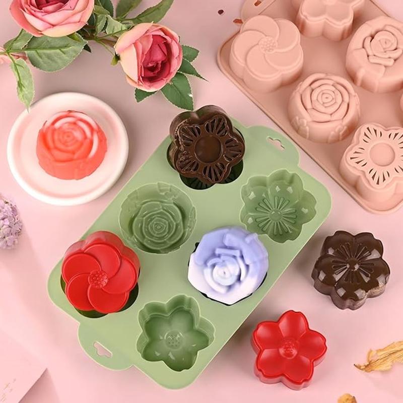 แม่พิมพ์ซิลิโคนรูปดอกไม้ SU, 6 - Bath Bomb Mold บทวิจารณ์และราคา