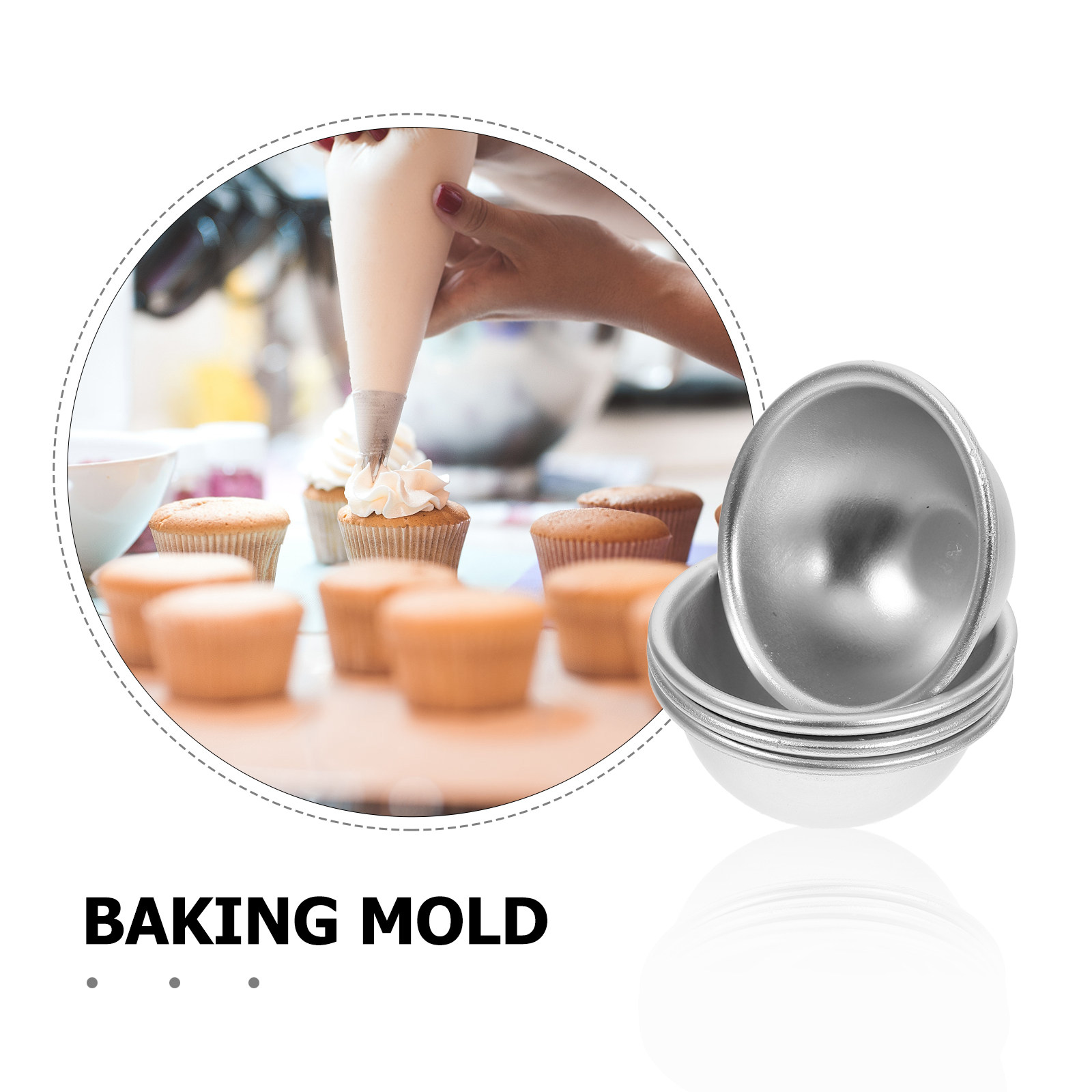 แม่พิมพ์อาบน้ำทรงครึ่งวงกลมอะล - Bath Bomb Mold บทวิจารณ์และราคา