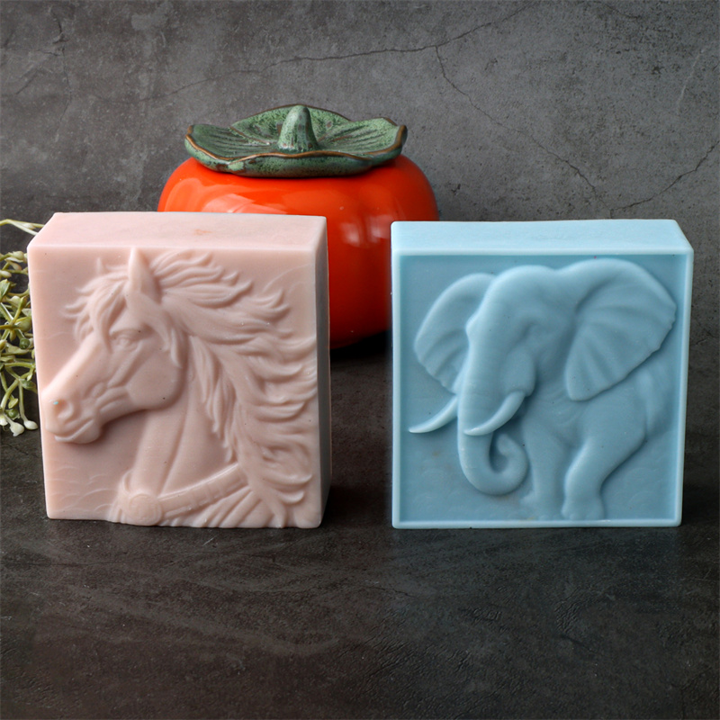 3D สแควร์สัตว์ Horsehead ช้างซ - Bath Bomb Mold บทวิจารณ์และราคา